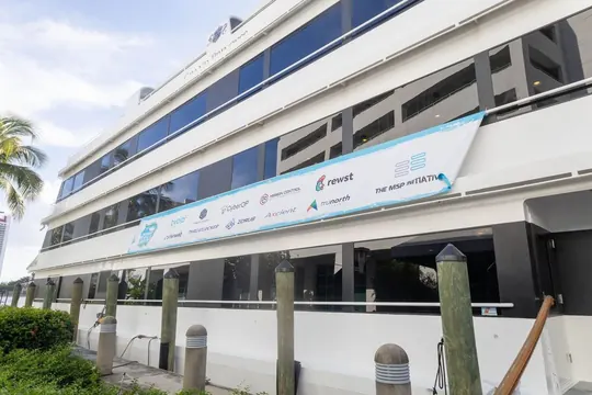 Branded sponsor yacht in Fort Lauderdale